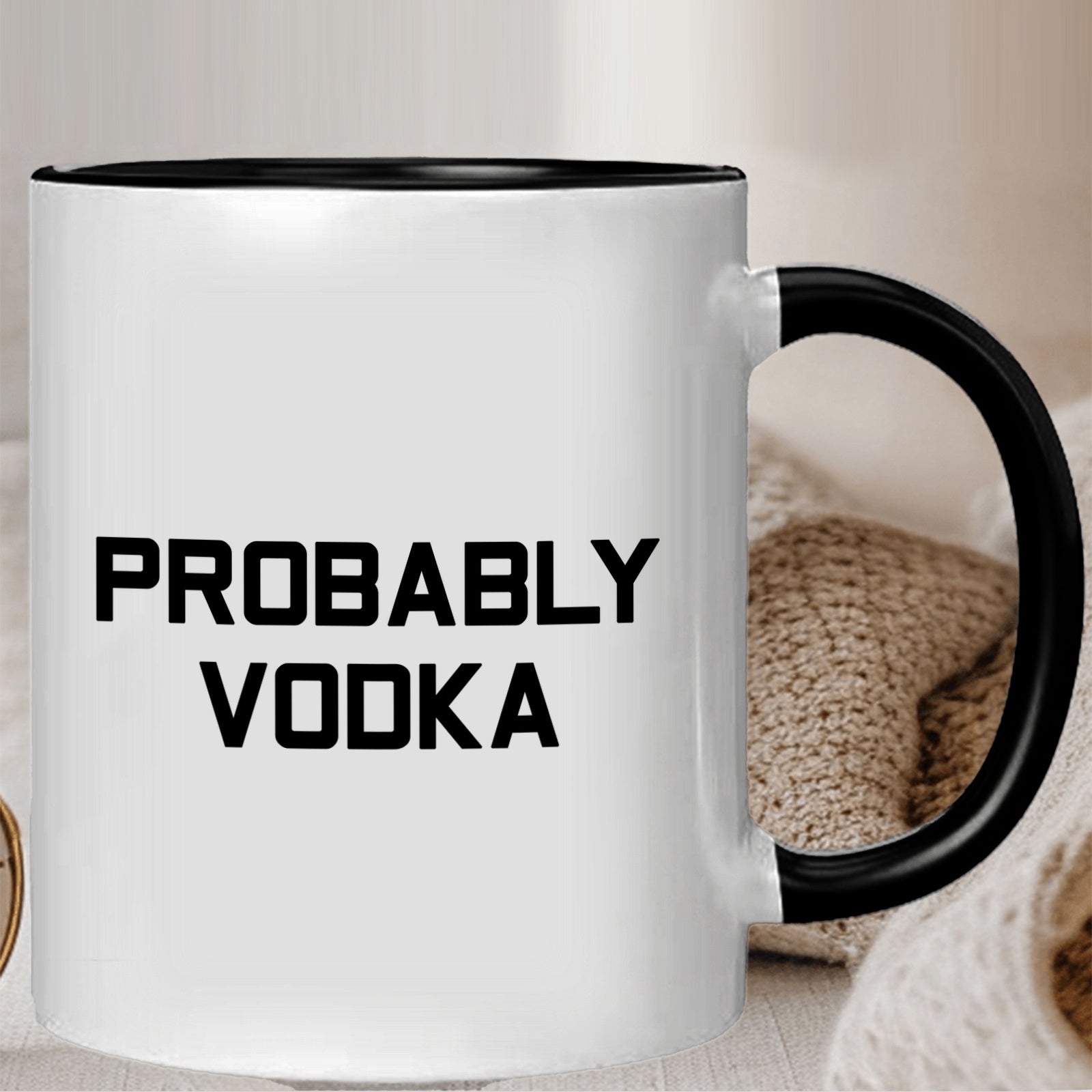 Tailorly Black Accent 11 oz Mug - inspirational quote