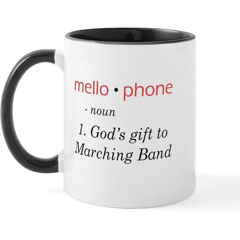 Tailorly Black Accent 11 oz Mug - definition of mellophone mug 11 oz 325ml ceramic coffee mug_c0dabdc6423a46548a0ed9d38aaead96