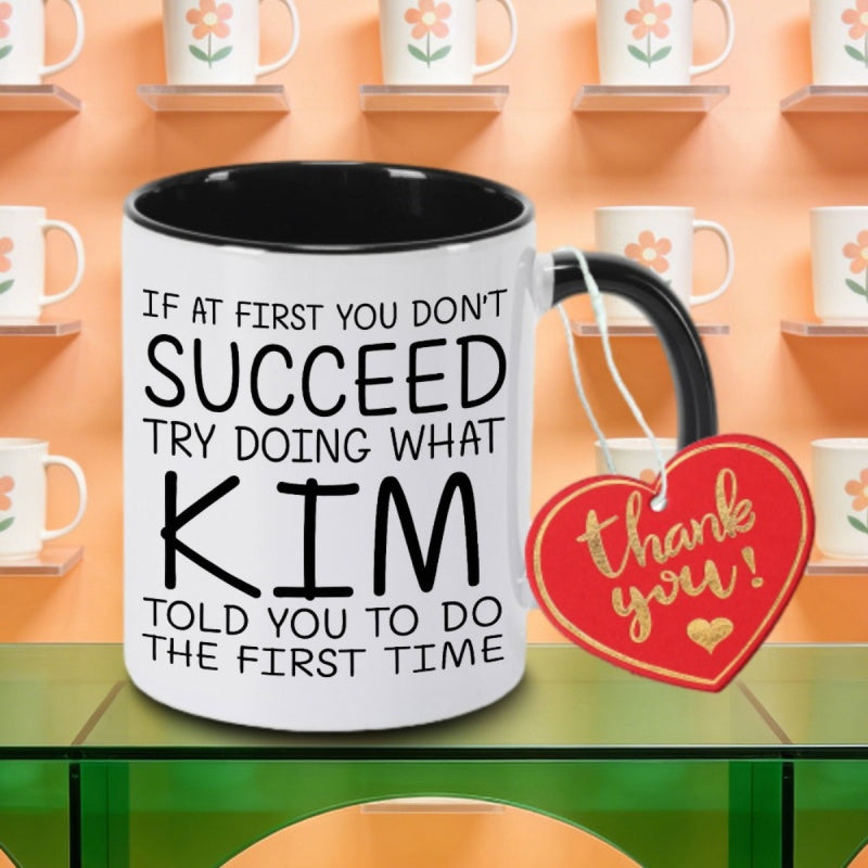 Tailorly Black Accent 11 oz Mug - kim logo