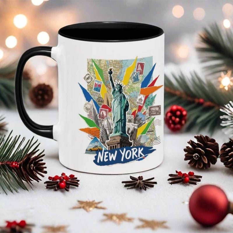 Tailorly Black Accent 11 oz Mug - themed collage