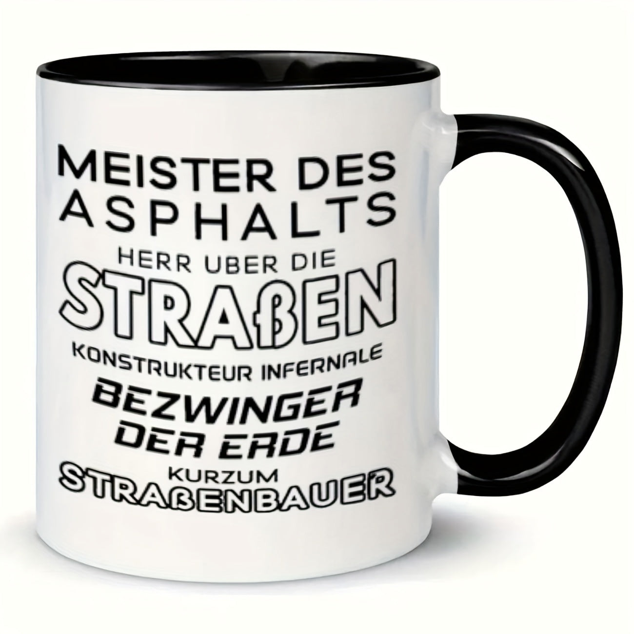 Tailorly Black Accent 11 oz Mug - german text design