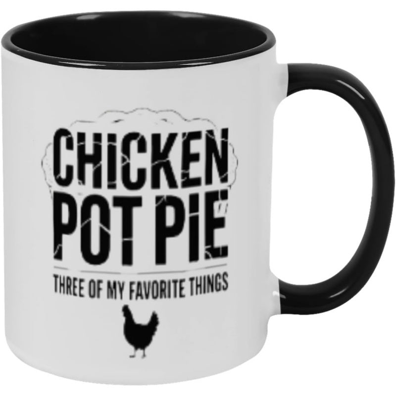 Tailorly Black Accent 11 oz Mug - humorous pie quotes