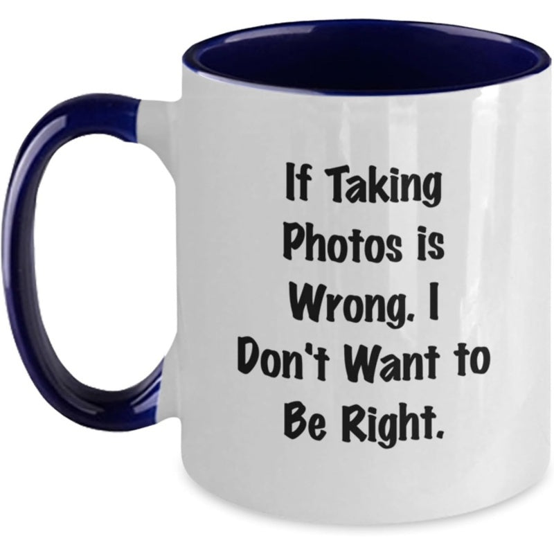 Tailorly Black Accent 11 oz Mug - photographer coffee mug with photo quote
