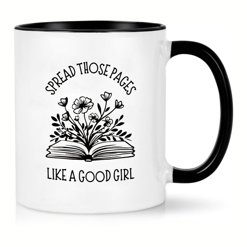 Tailorly Black Accent 11 oz Mug - spread pages