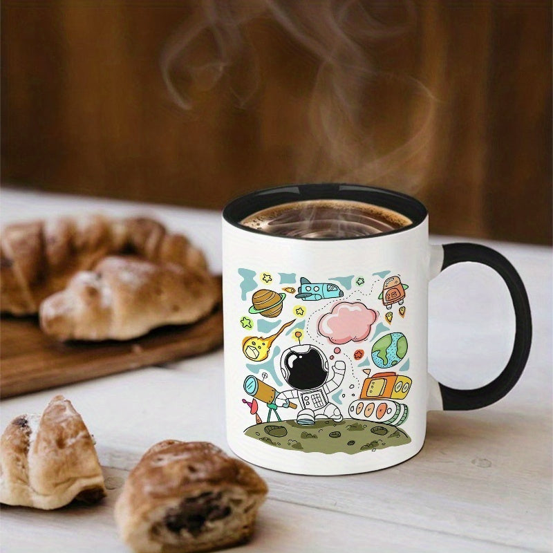 Tailorly Black Accent 11 oz Mug - cartoon double sided print