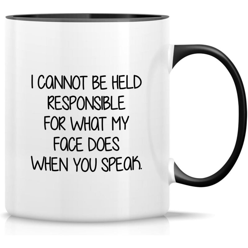 Tailorly Black Accent 11 oz Mug - i cannot