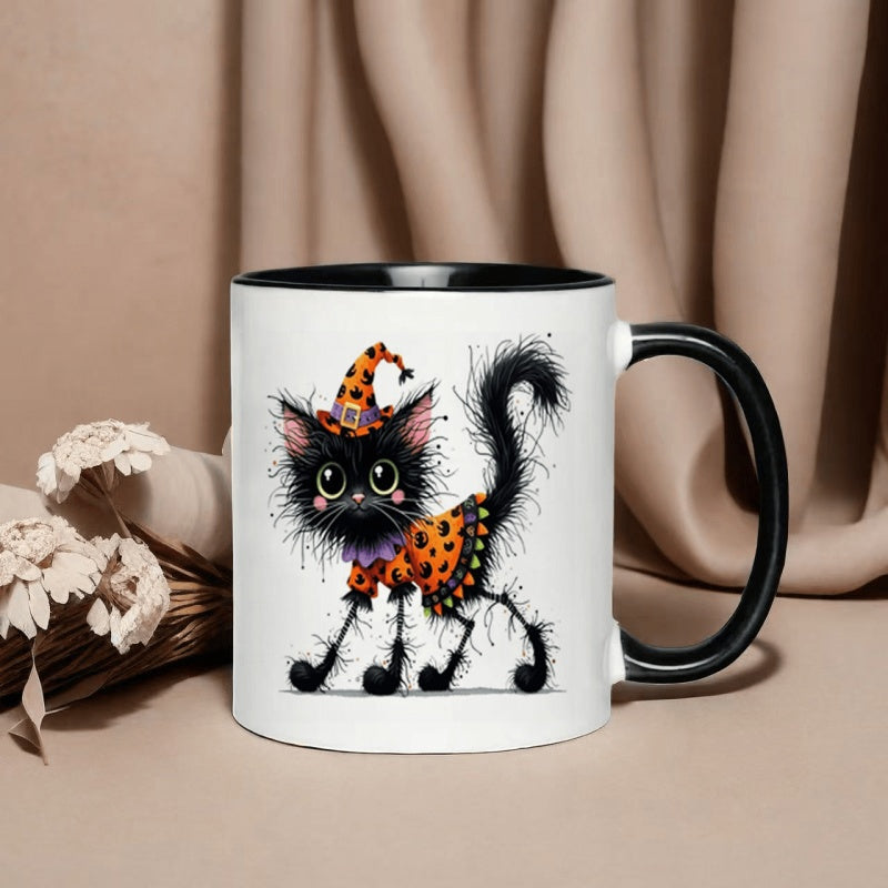 Tailorly Black Accent 11 oz Mug - black cat