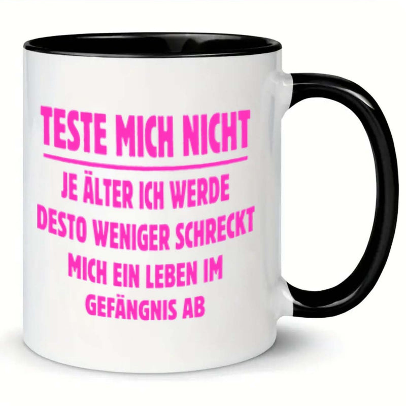 Tailorly Black Accent 11 oz Mug - text coffee mug