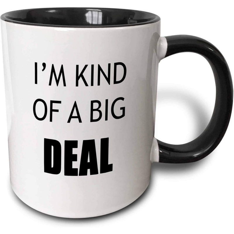 Tailorly Black Accent 11 oz Mug - im kind of a mug