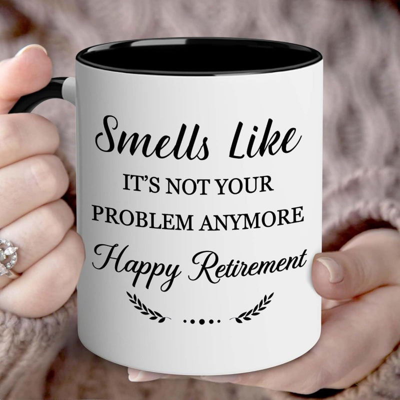 Tailorly Black Accent 11 oz Mug - not your problem quote