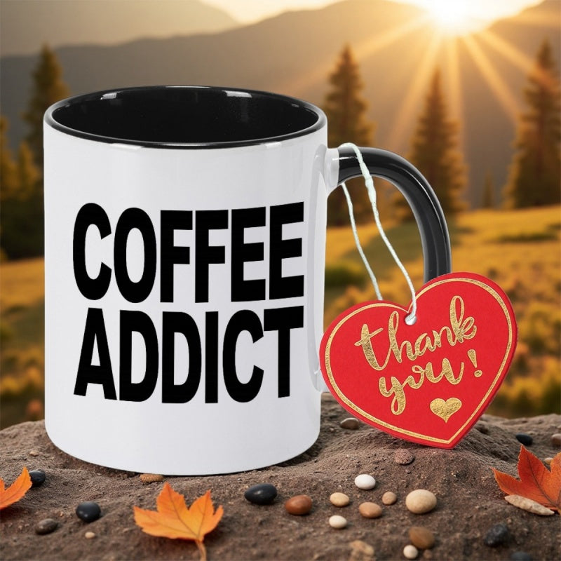 Tailorly Black Accent 11 oz Mug - black print