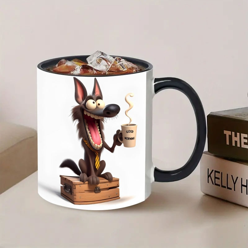 Tailorly Black Accent 11 oz Mug - funny cartoon