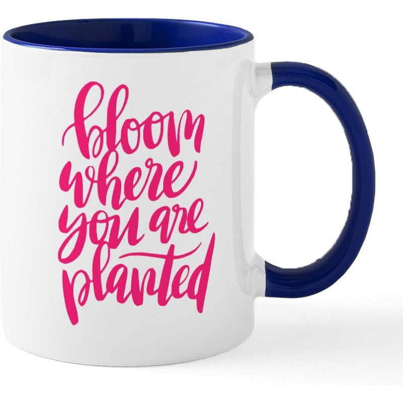 Tailorly Black Accent 11 oz Mug - bloom