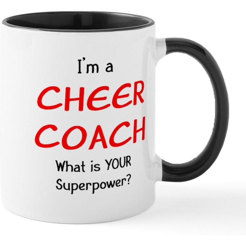 Tailorly Black Accent 11 oz Mug - cheer