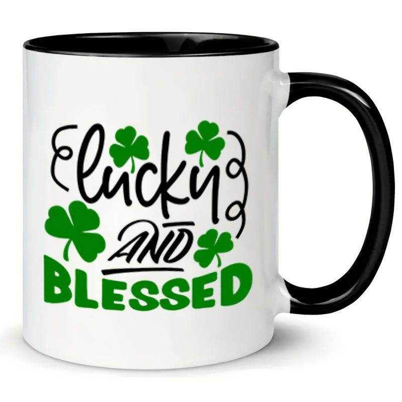 Tailorly Black Accent 11 oz Mug - shamrock
