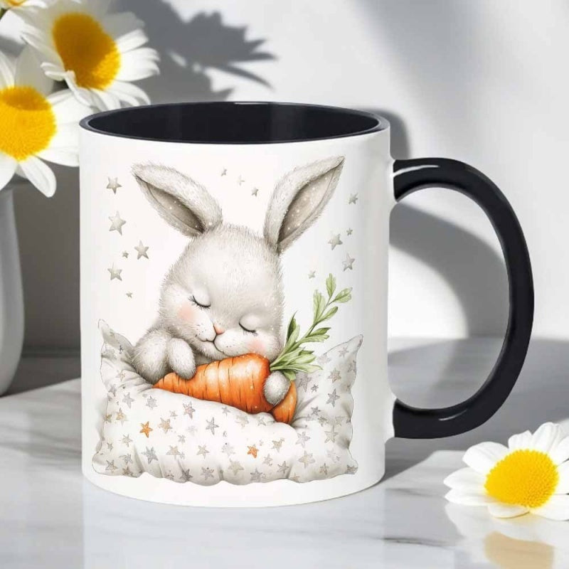 Tailorly Black Accent 11 oz Mug - cute with black handles