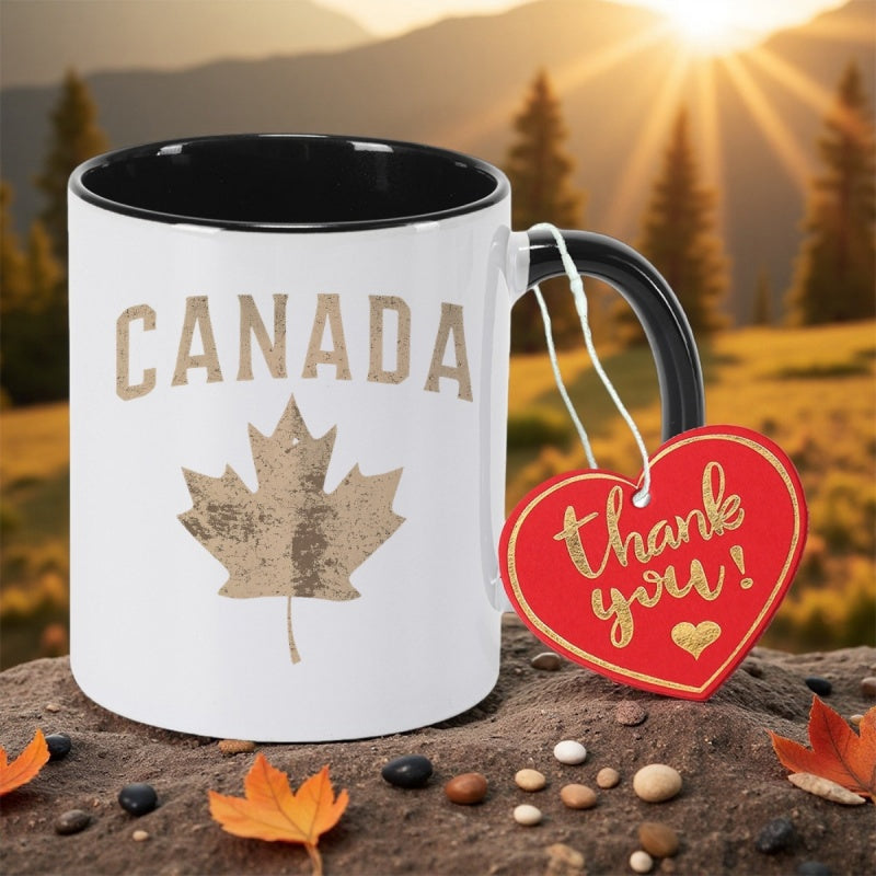 Tailorly Black Accent 11 oz Mug - humor print