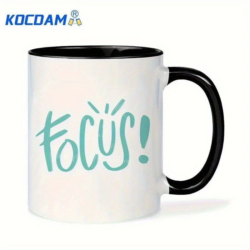 Tailorly Black Accent 11 oz Mug - green handwriting design