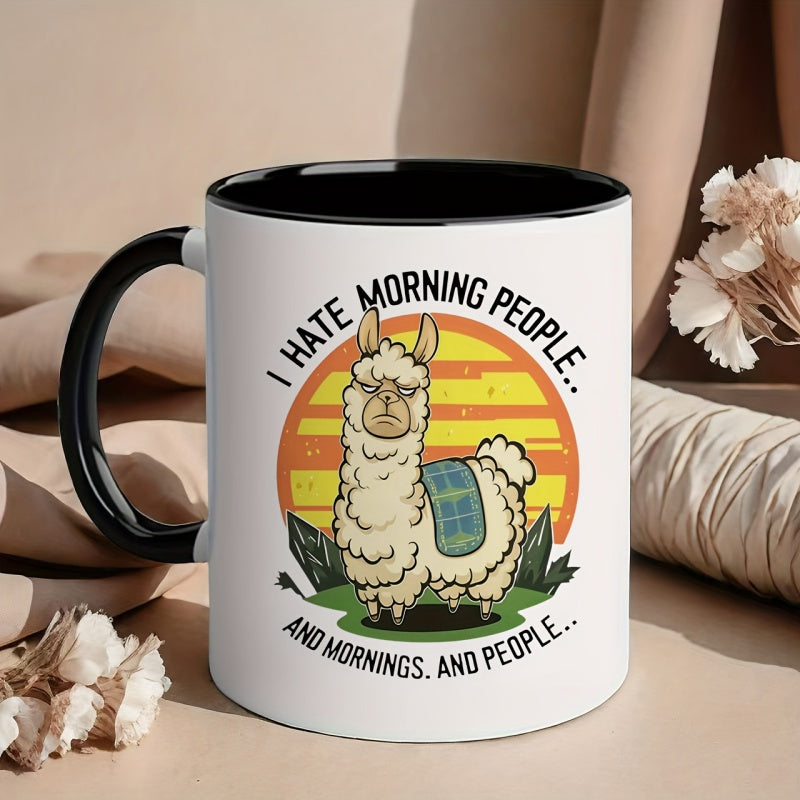 Tailorly Black Accent 11 oz Mug - i hate and and people print