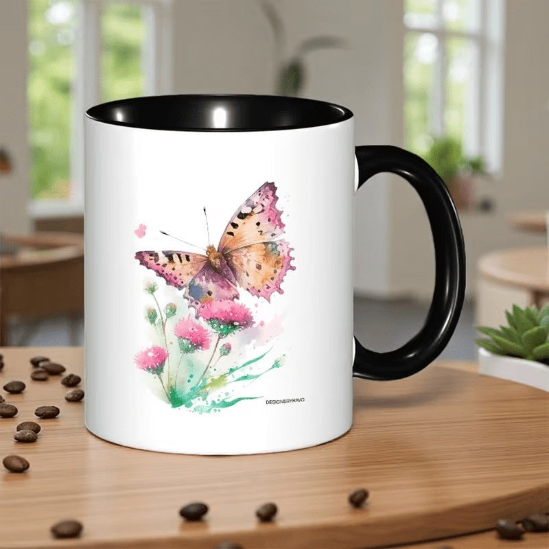 Tailorly Black Accent 11 oz Mug - lion