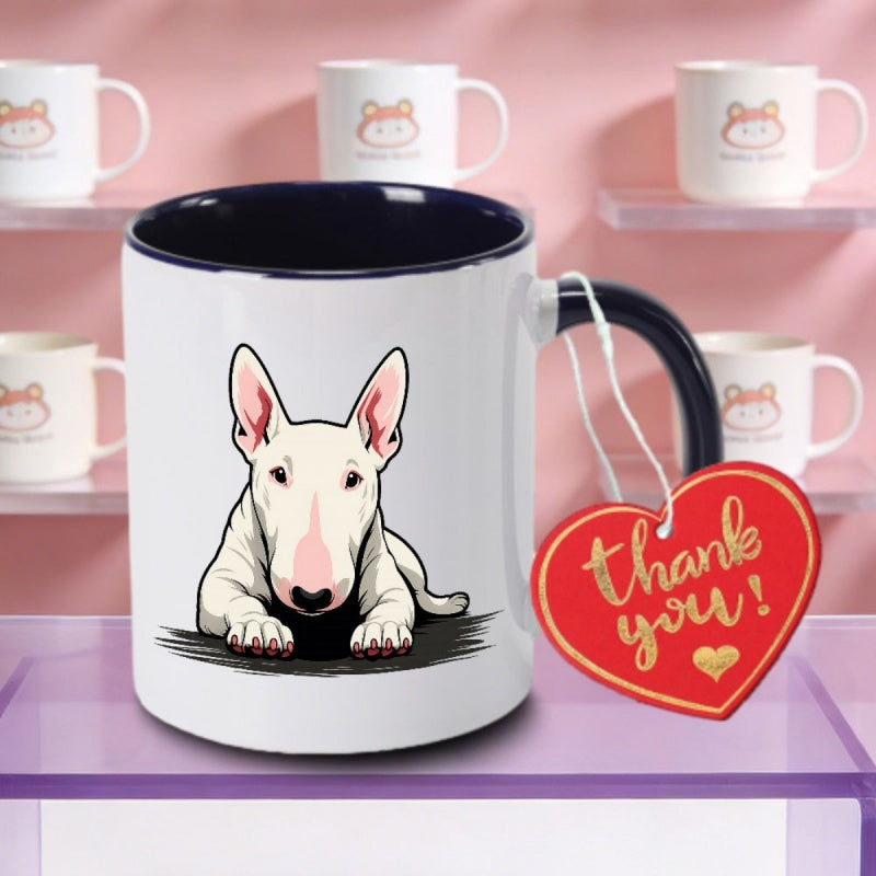Tailorly Black Accent 11 oz Mug - terrier logo