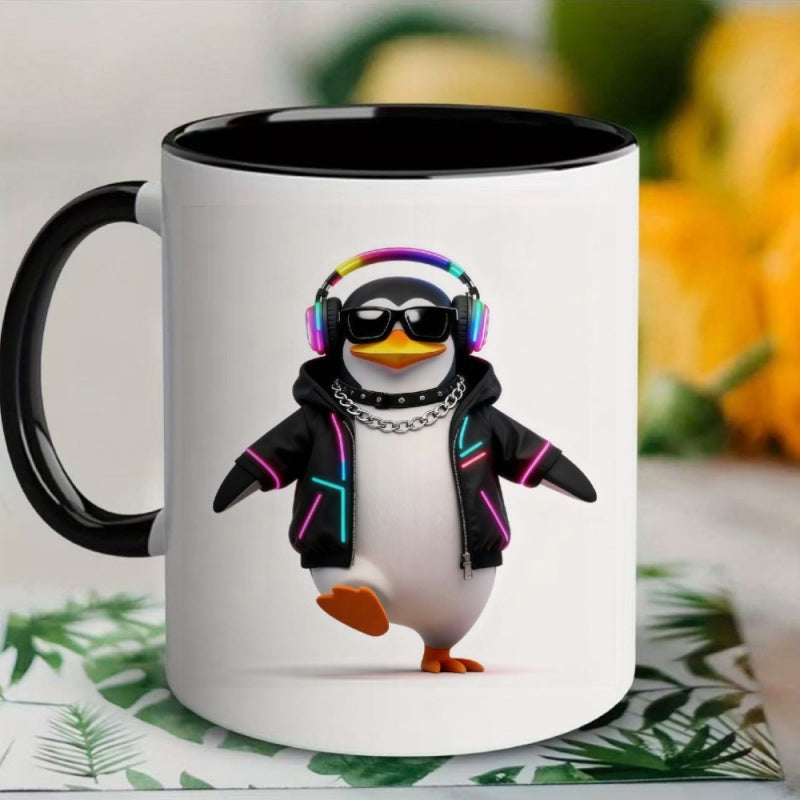 Tailorly Black Accent 11 oz Mug - when will the moon again