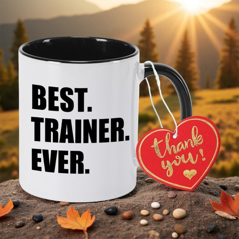 Tailorly Black Accent 11 oz Mug - best trainer print vintage style