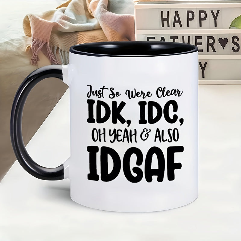Tailorly Black Accent 11 oz Mug - humorous text design
