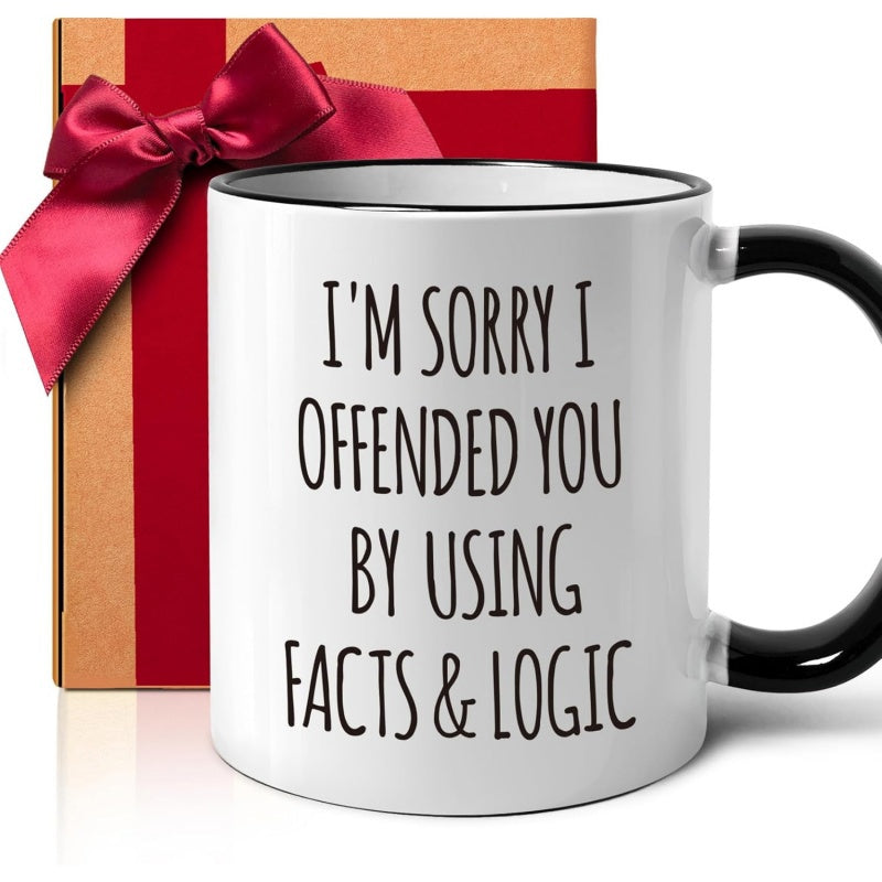 Tailorly Black Accent 11 oz Mug - apologies for upsetting you with