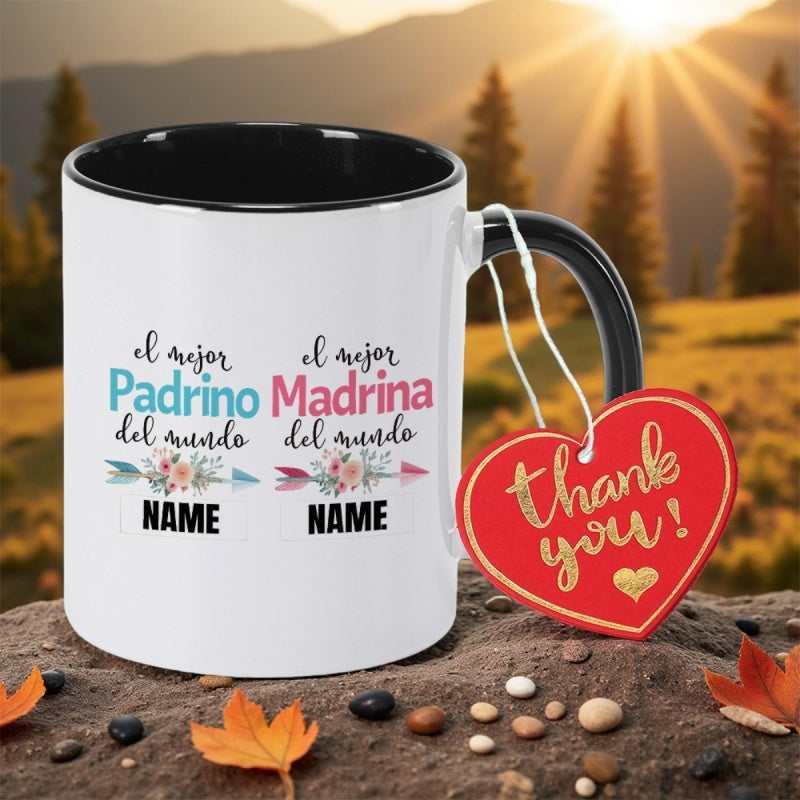 Tailorly Black Accent 11 oz Mug - spanish lettering