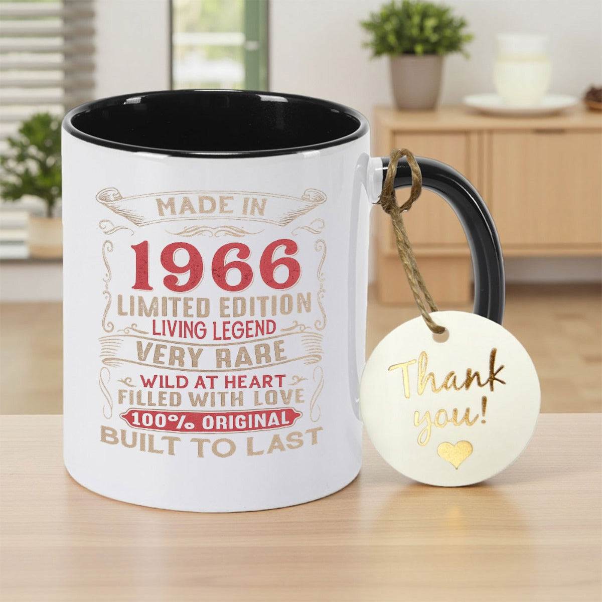Tailorly Black Accent 11 oz Mug - item picture 1pc of a edition print coffee mug a great gift for new year or birthdays for your for best