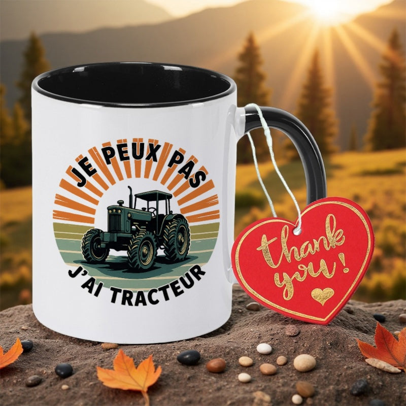 Tailorly Black Accent 11 oz Mug - jai tracteur
