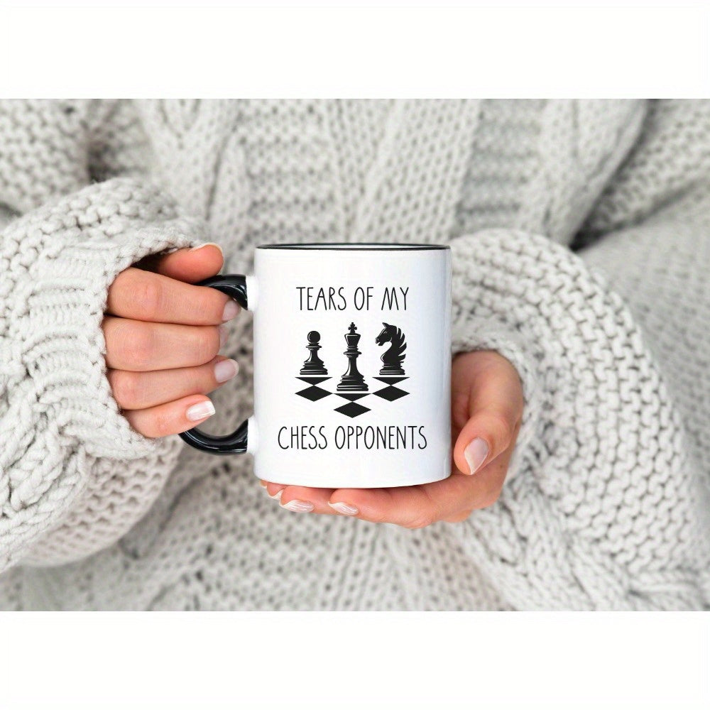 Tailorly Black Accent 11 oz Mug - Tears Of My Chess Opponents