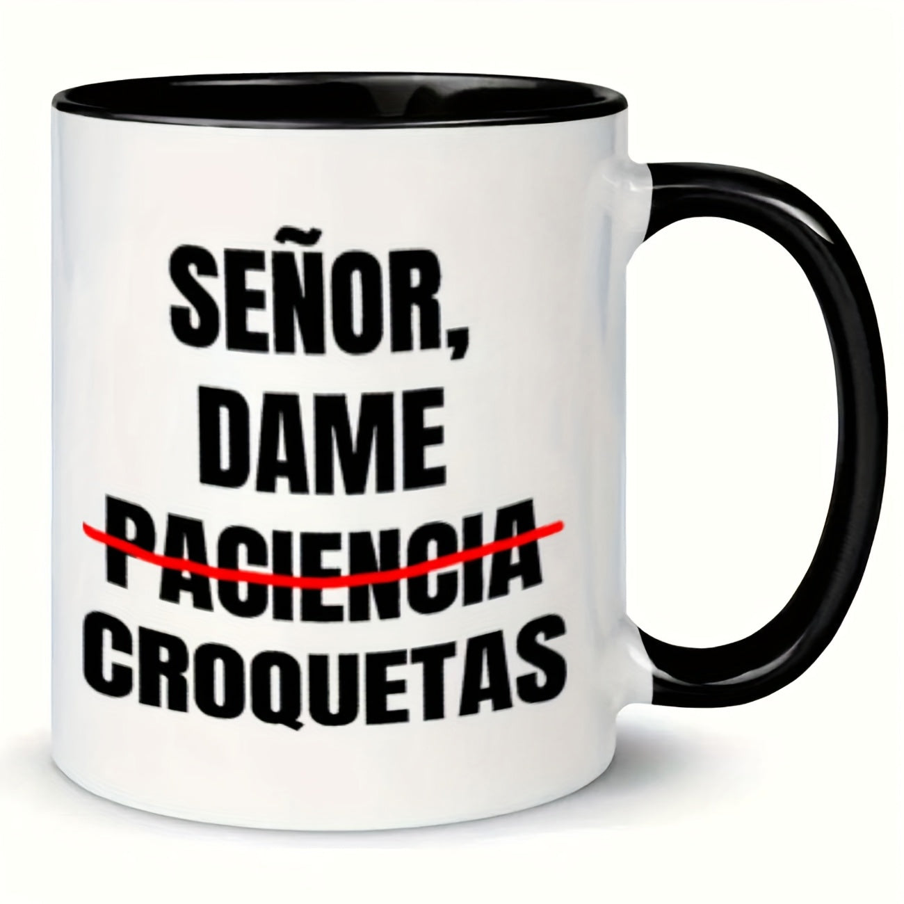 Tailorly Black Accent 11 oz Mug - funny out text