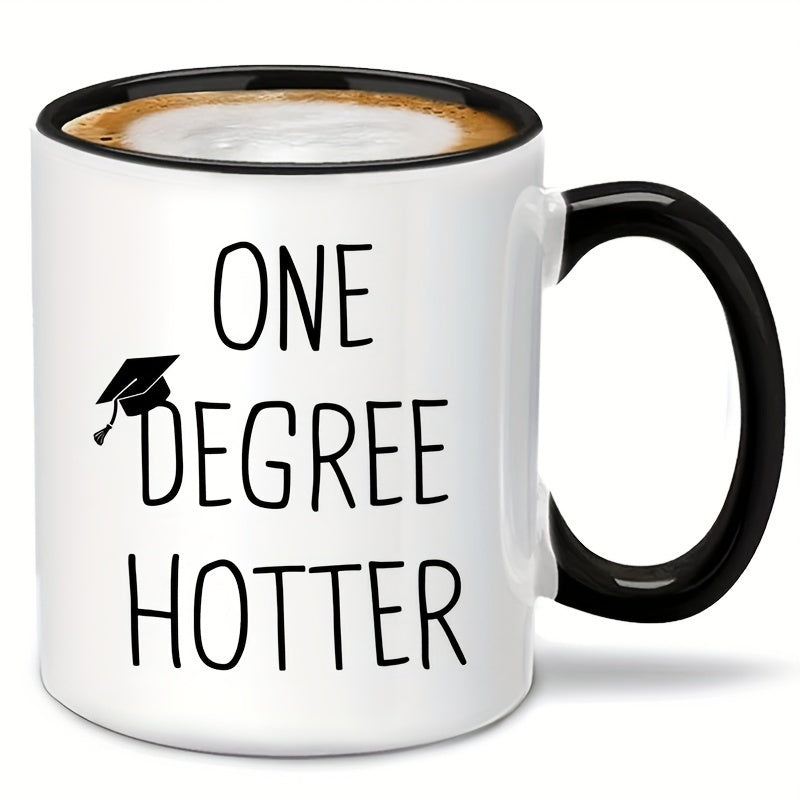 Tailorly Black Accent 11 oz Mug - graduation double sided design ideal gift for college phd