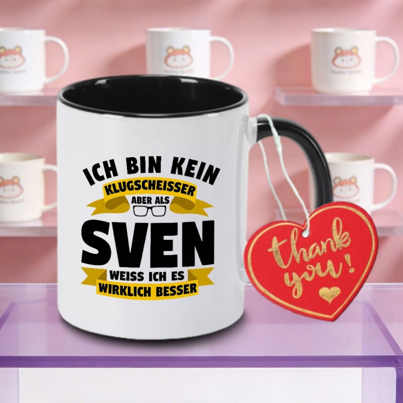 Tailorly Black Accent 11 oz Mug - funny gift logo