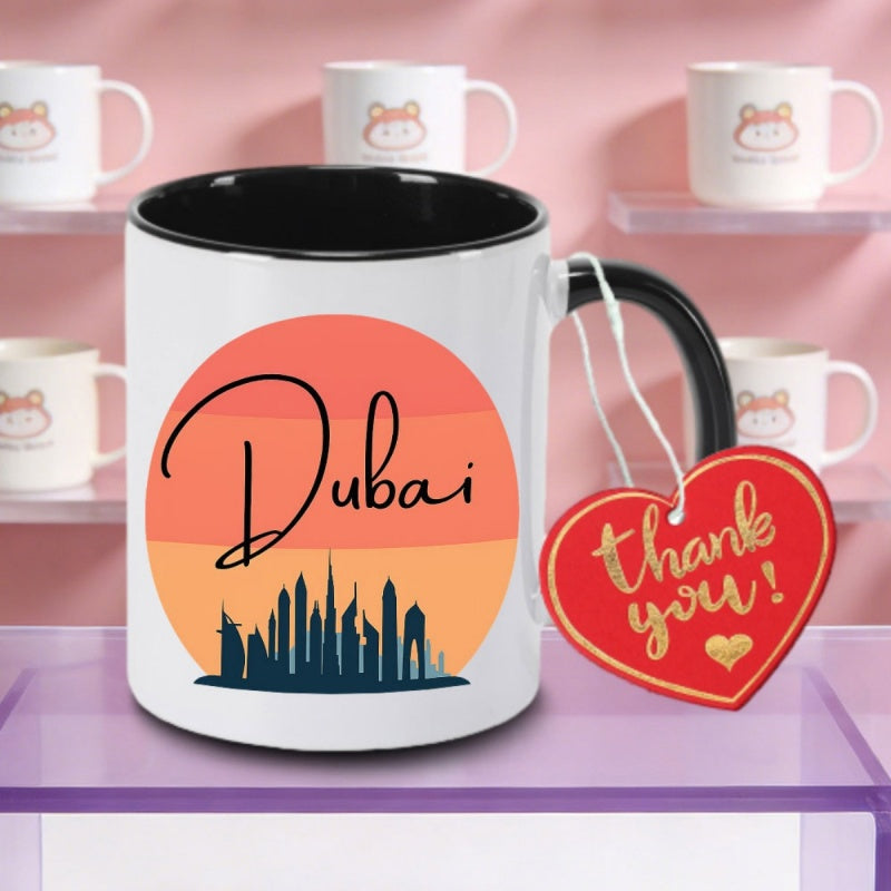 Tailorly Black Accent 11 oz Mug - dubai print logo