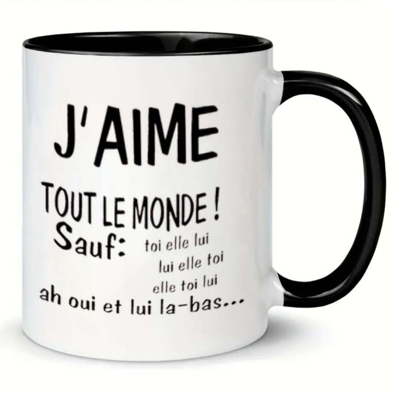 Tailorly Black Accent 11 oz Mug - french text