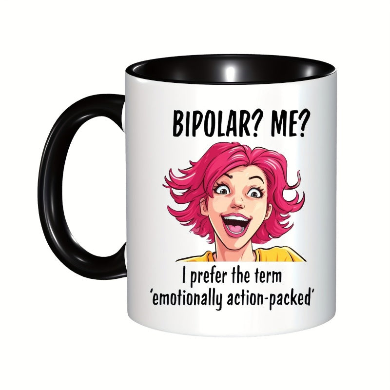 Tailorly Black Accent 11 oz Mug - funny me mental health coffee mug text