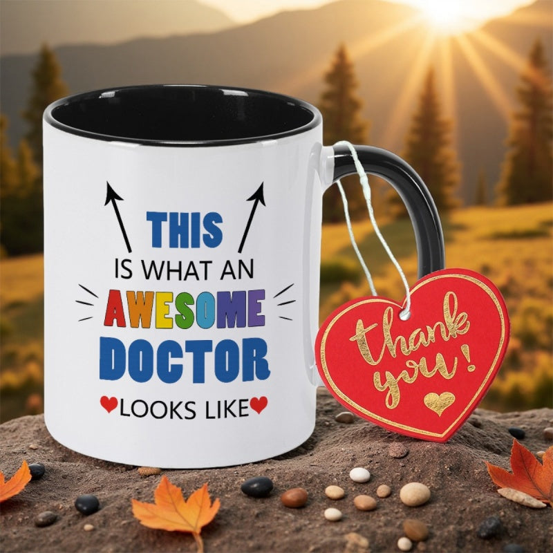 Tailorly Black Accent 11 oz Mug - a coffee mug that celebrates what a great looks like its graduation mothers day christmas or as a reusable