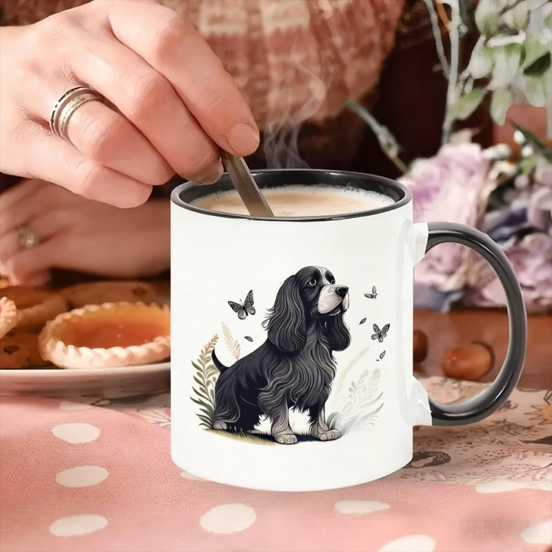 Tailorly Black Accent 11 oz Mug - dog