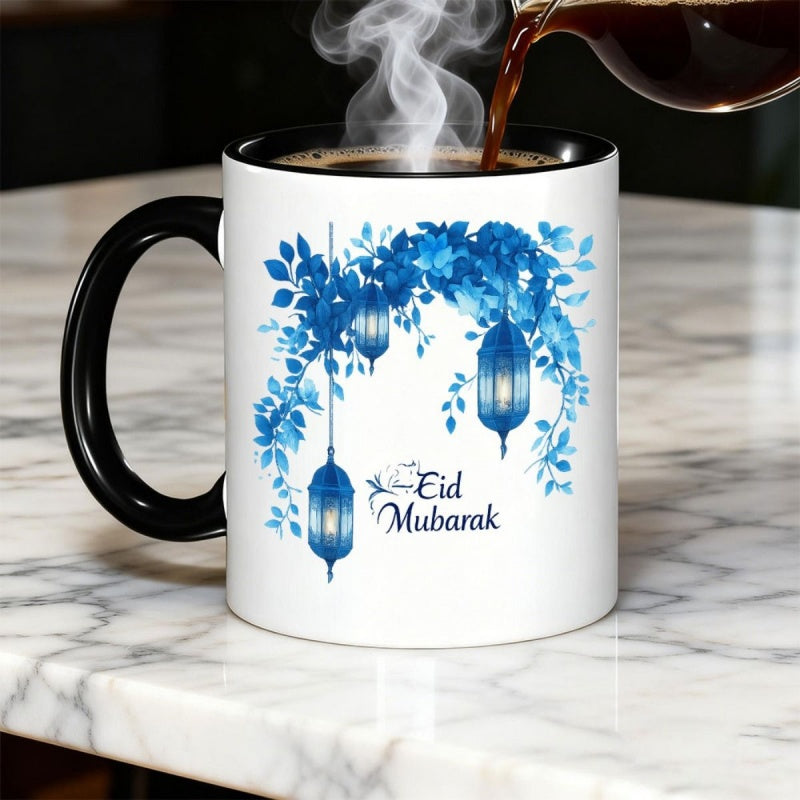 Tailorly Black Accent 11 oz Mug - multicolor coffee cup