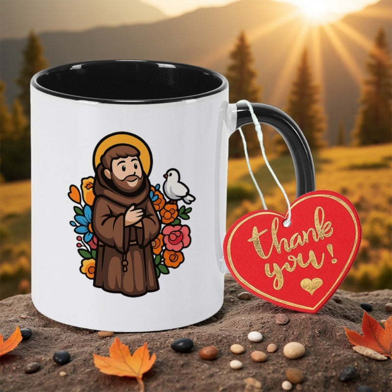 Tailorly Black Accent 11 oz Mug - animals