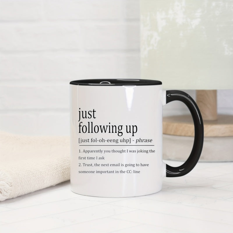 Tailorly Black Accent 11 oz Mug - humor definition text
