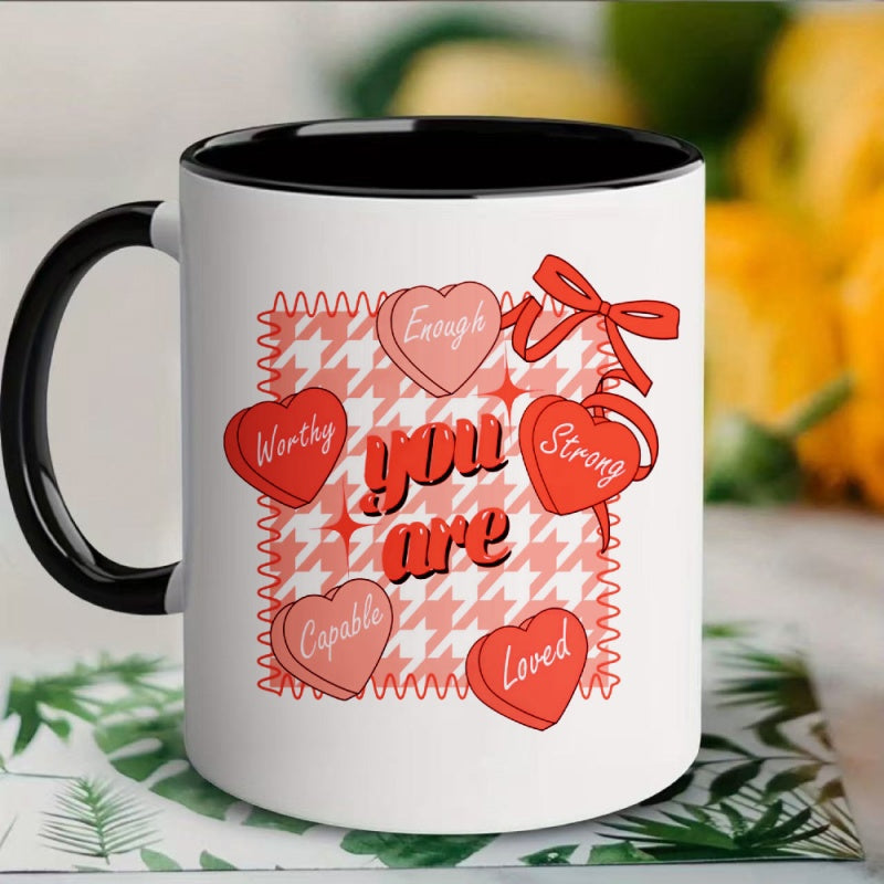 Tailorly Black Accent 11 oz Mug - cute love you