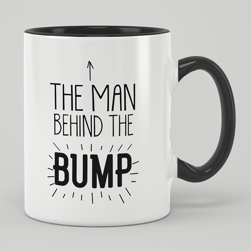 Tailorly Black Accent 11 oz Mug - funny sarcastic pregnancy announcement reveal text