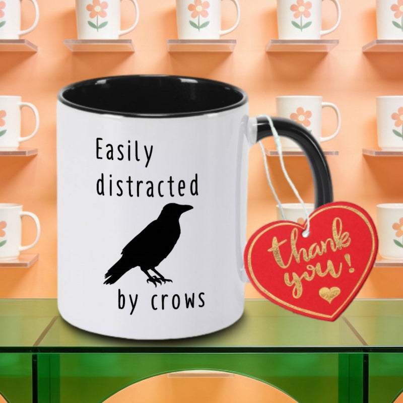 Tailorly Black Accent 11 oz Mug - a single ceramic coffee mug featuring that by cup is perfect for tea milk or water during reading