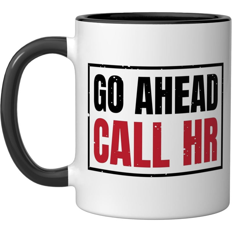 Tailorly Black Accent 11 oz Mug - call hr text