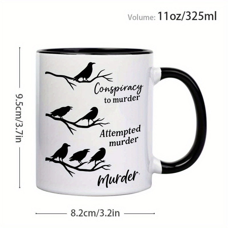 Tailorly Black Accent 11 oz Mug - abstract line art