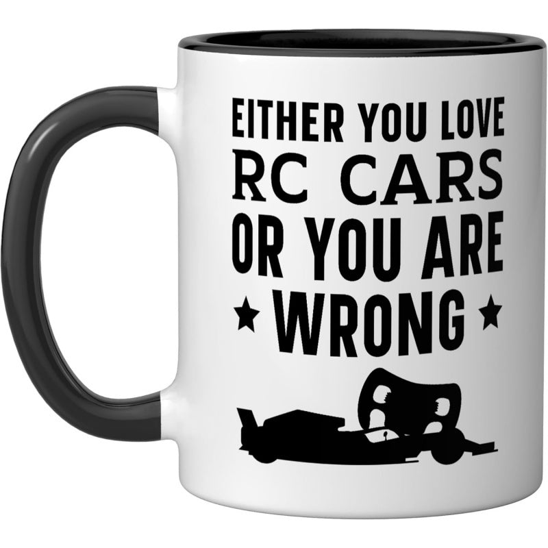 Tailorly Black Accent 11 oz Mug - remote control model cars